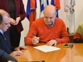 Firma del convenio INAU - Liga Uruguaya contra la ... Imagen 1