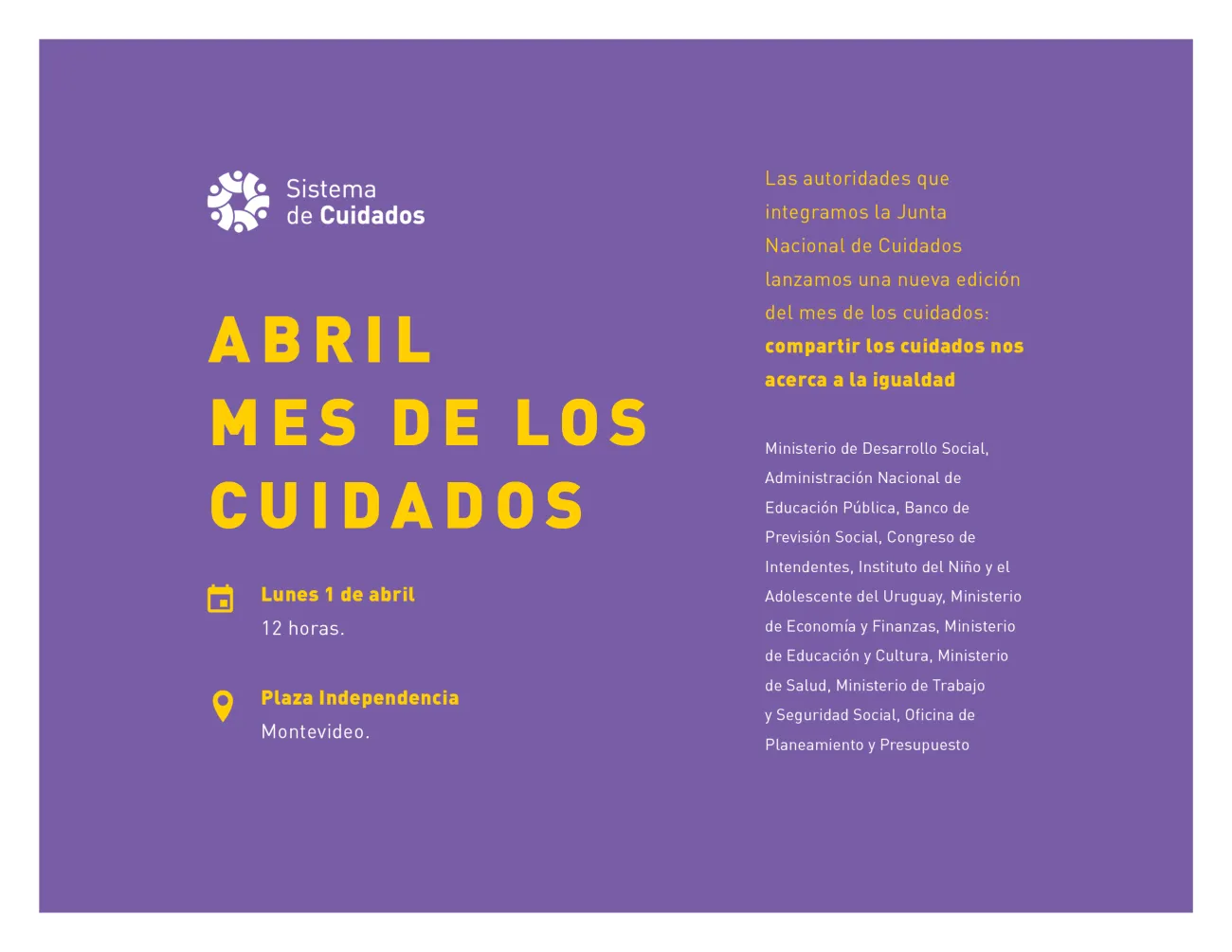 Lanzamiento Mes de los cuidados19